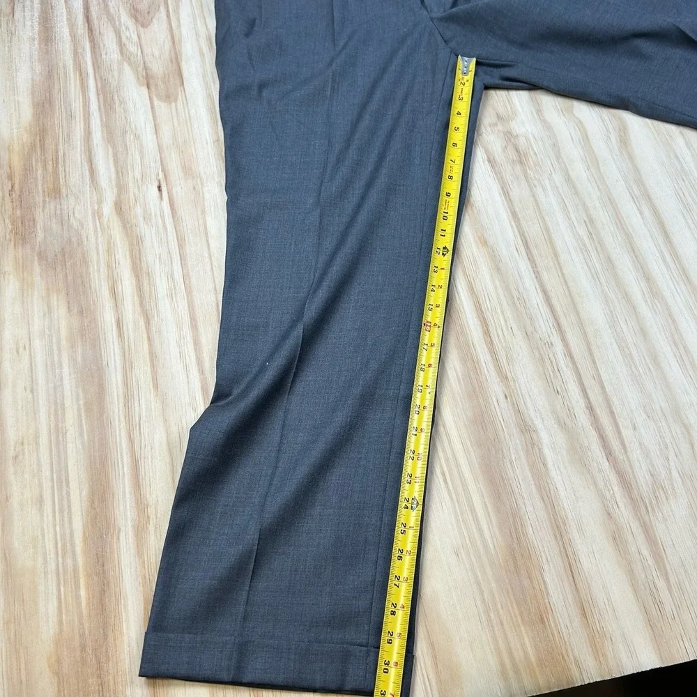 Stafford Ease NEW Mens Pants Slacks Gray Size 40x32 Wool Blend
